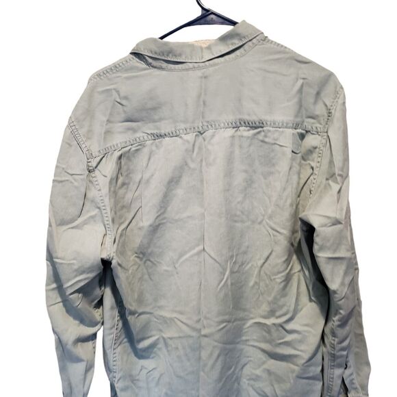 Tommy Bahama Men's Medium Long Sleeve Button Front Shirt Green - Picture 3 of 7